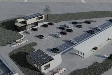 U parkovacího domu PC COMFORT vznikne centrální nabíjecí místo pro elektrická vozidla