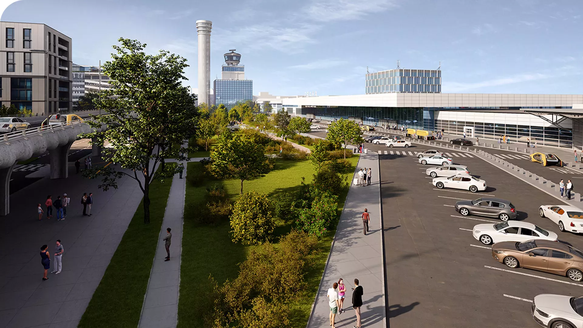 Vizualizace rozšíření letiště - 2